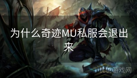 为什么奇迹MU私服会退出来