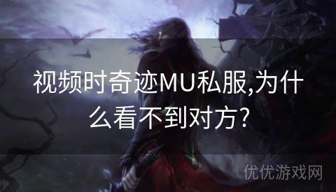 视频时奇迹MU私服,为什么看不到对方?