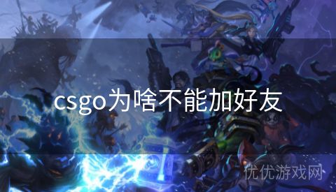 csgo为啥不能加好友