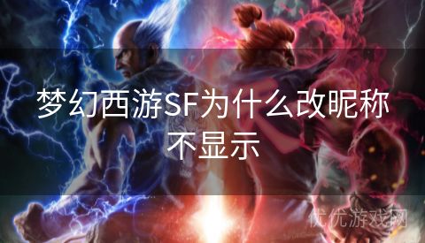 梦幻西游SF为什么改昵称不显示