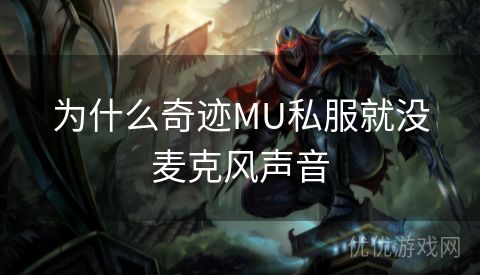 为什么奇迹MU私服就没麦克风声音