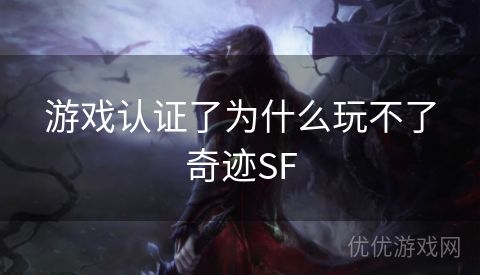 游戏认证了为什么玩不了奇迹SF