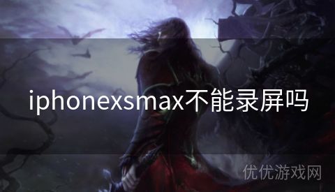 iphonexsmax不能录屏吗