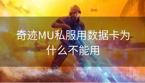 奇迹MU私服用数据卡为什么不能用