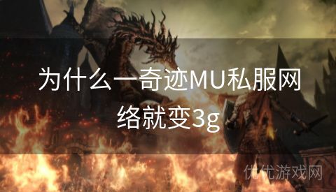 为什么一奇迹MU私服网络就变3g