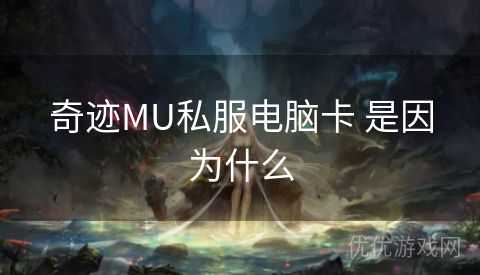 奇迹MU私服电脑卡 是因为什么