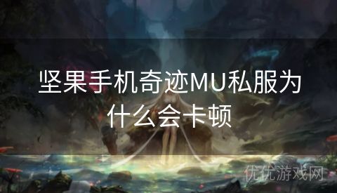 坚果手机奇迹MU私服为什么会卡顿