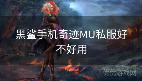 黑鲨手机奇迹MU私服好不好用