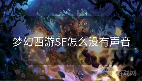 梦幻西游SF怎么没有声音