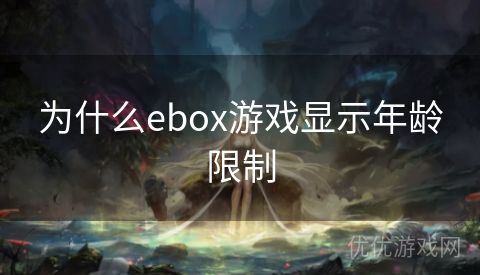 为什么ebox游戏显示年龄限制