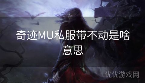 奇迹MU私服带不动是啥意思