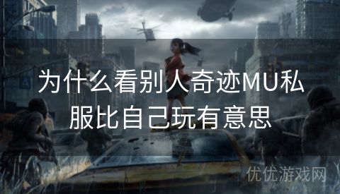 为什么看别人奇迹MU私服比自己玩有意思