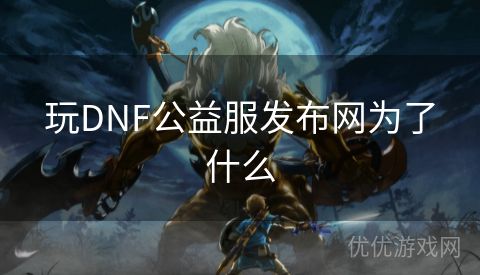 玩DNF公益服发布网为了什么