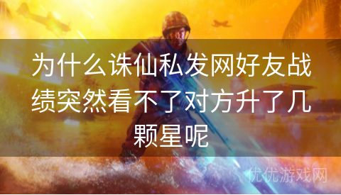 为什么诛仙私发网好友战绩突然看不了对方升了几颗星呢