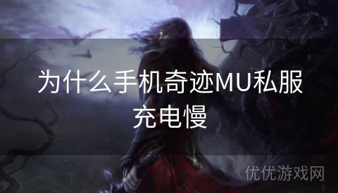 为什么手机奇迹MU私服充电慢