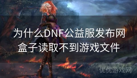 为什么DNF公益服发布网盒子读取不到游戏文件