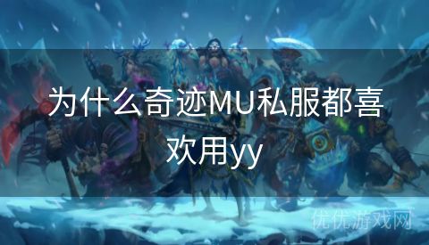 为什么奇迹MU私服都喜欢用yy